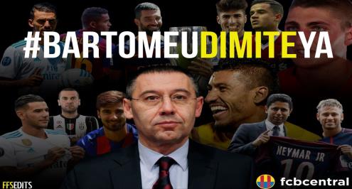 حملة على تويتر.. هاشتاج عالمي للمطالبة باستقالة رئيس برشلونة